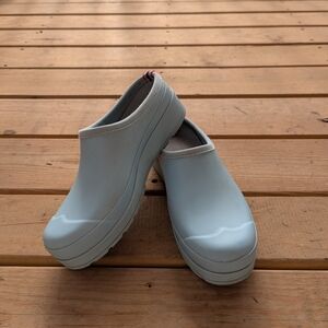 Hunter Light Blue Play Clogs Women's Mules